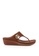 Speedy Rhino brown Comfort Clip Toe Wedge Sandals 52951SH6367539GS_1