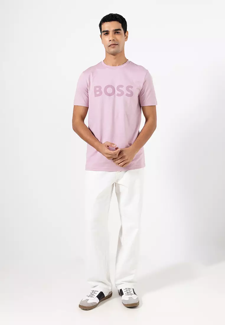 Logo Cotton Jersey T-Shirt - BOSS Orange