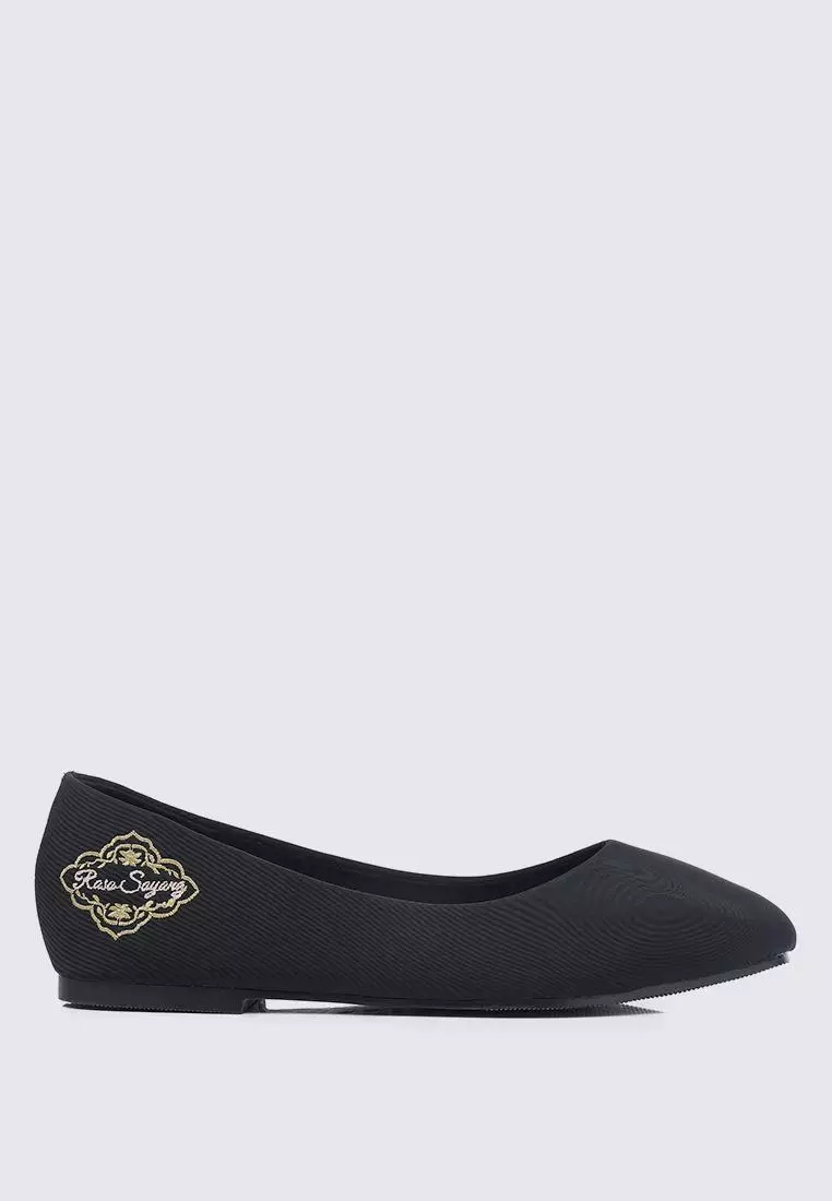 Discount on My Ballerine  shoes - SKU: My Ballerine Oh, To Be Loved Comfy Ballerina In Black