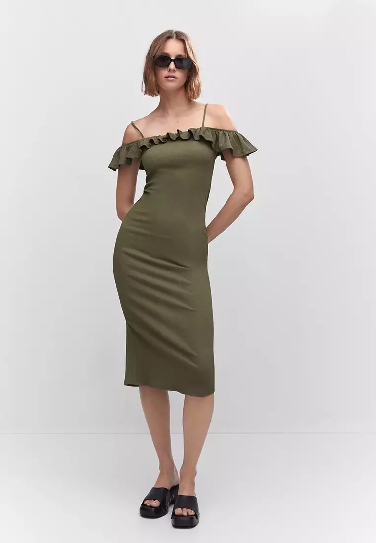 Mango Textured Ruffled Dress 2024 Buy Mango Online ZALORA Hong