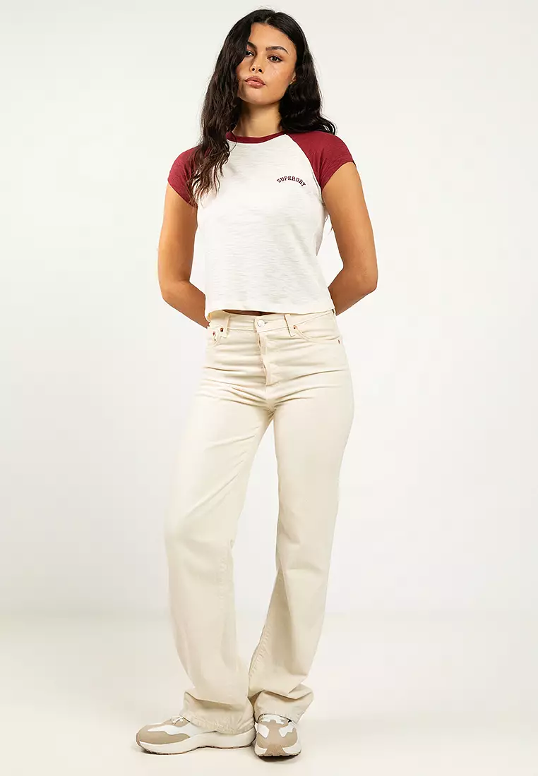 Essential Logo Raglan Slub Tee