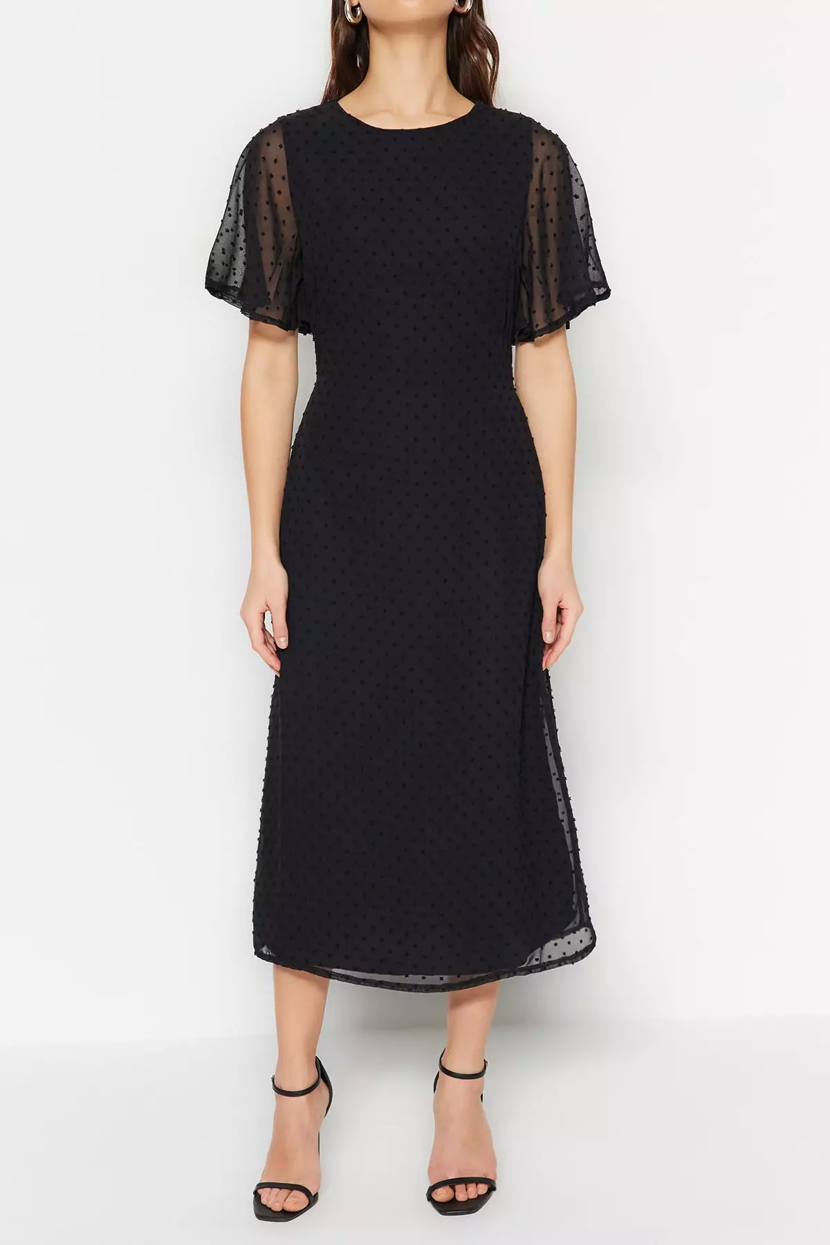 A-Line Dotted Dress
