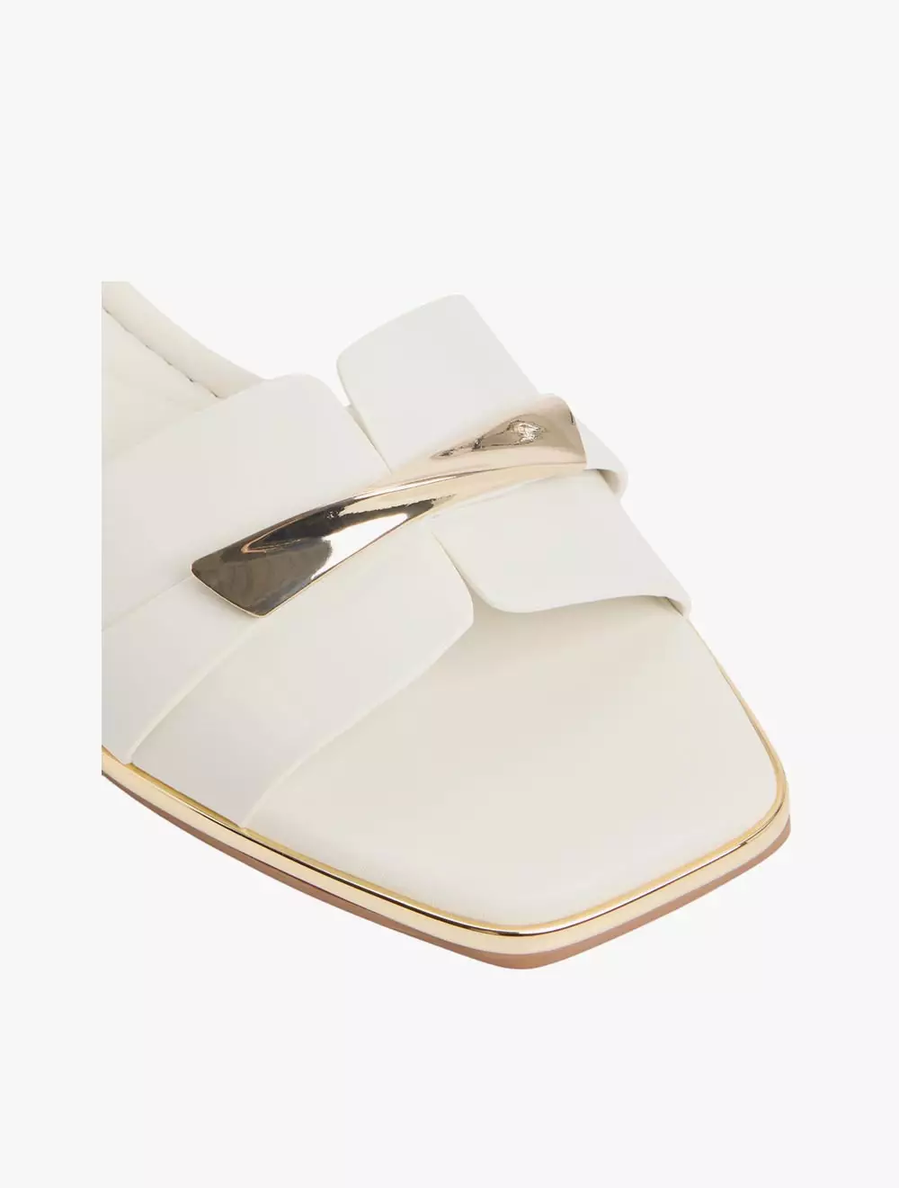 Aldo Darlina Flat Sandals - White/Bone