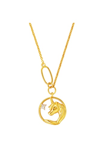 TOMEI TOMEI Unicorn Pendant, Yellow Gold 916 (9N-YG1407N-2C) FACB6AC8E82902GS_1