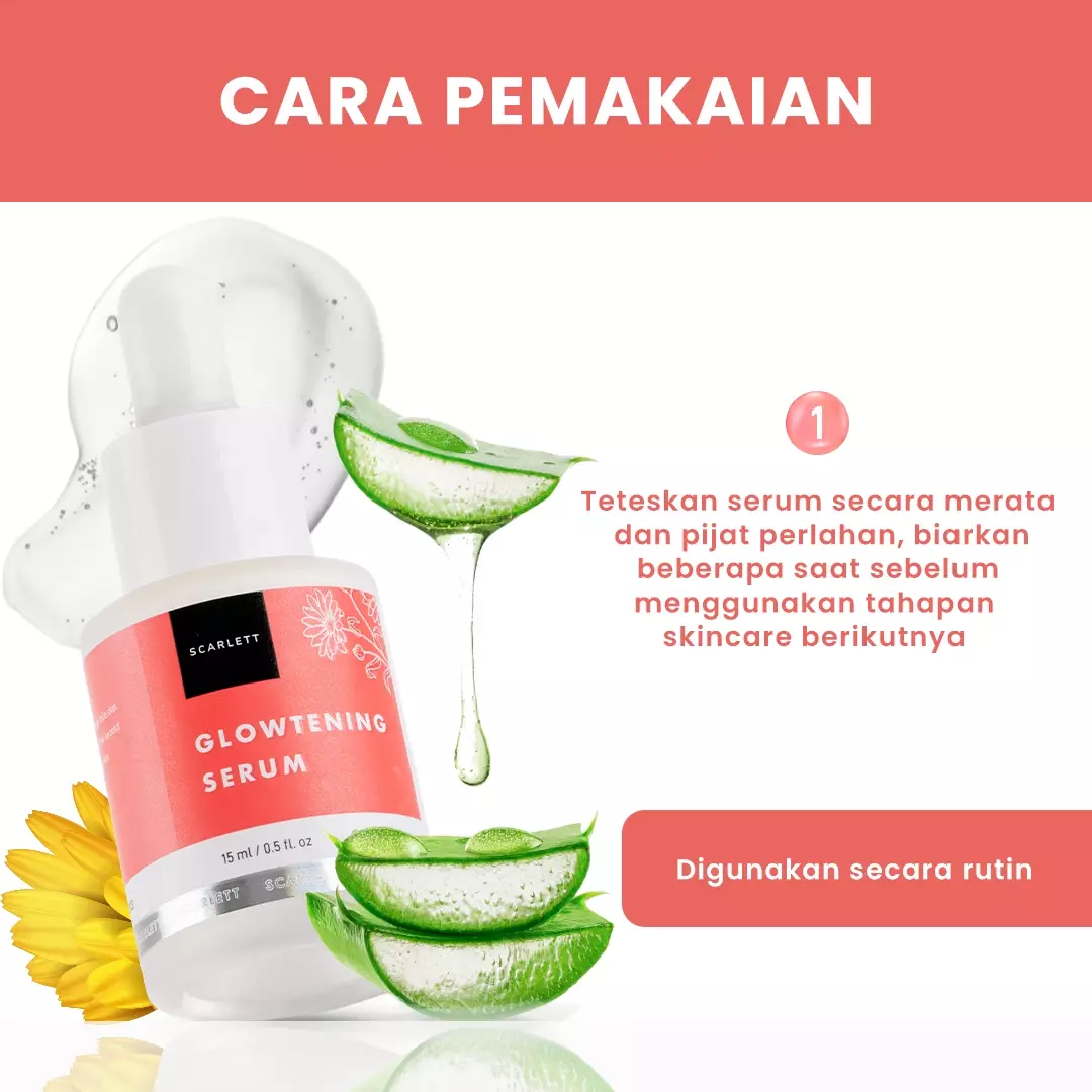 Scarlett Whitening Glowtening Serum