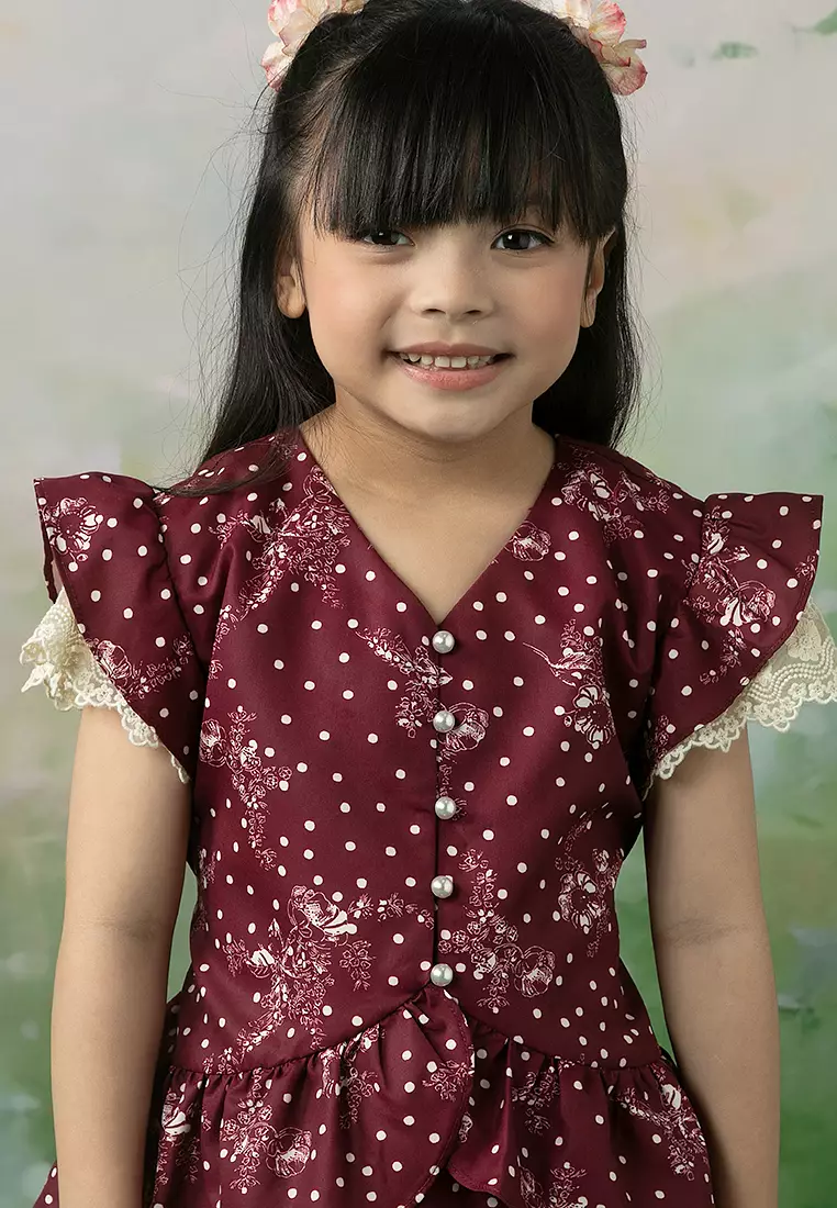 Hasna Top with Skirt Set