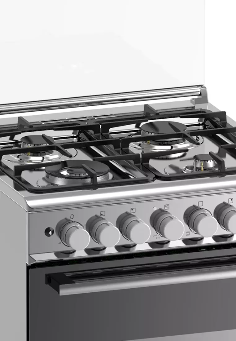 Buy Electrolux EKG6402X 60 cm Free Standing Cooker, 4 Gas Burners, 80L