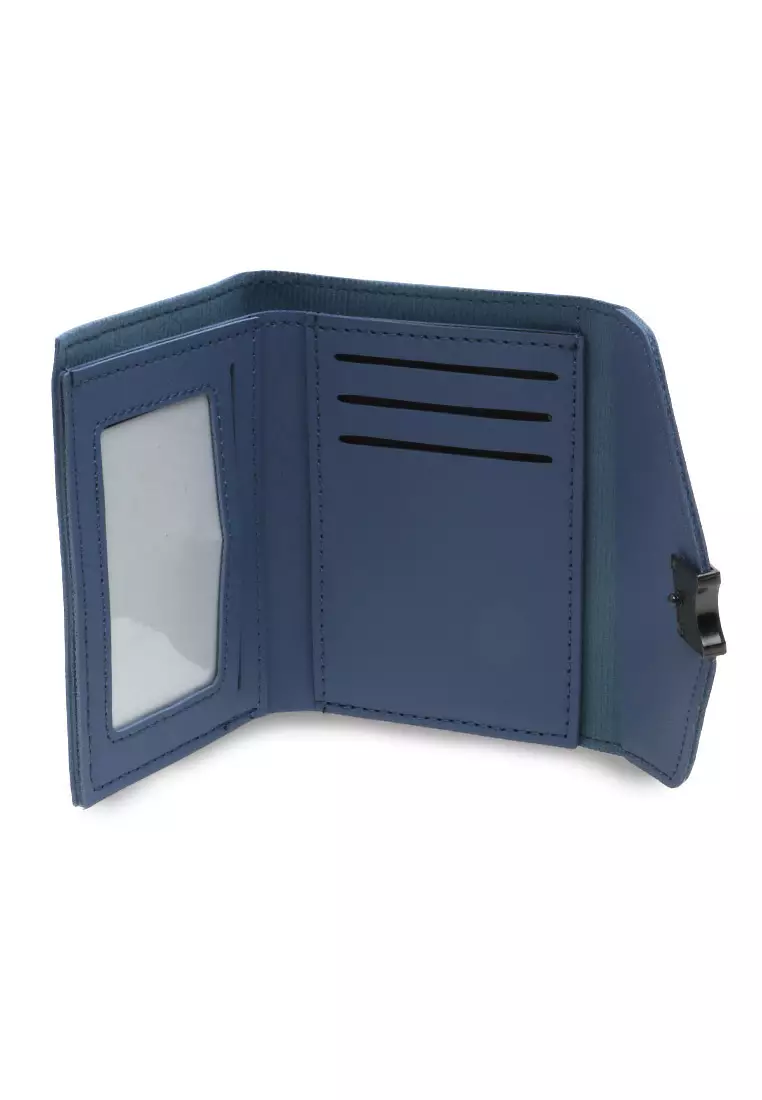 Small Wallet Design Simple Dompet Mini Wanita Premium Quality - Biru