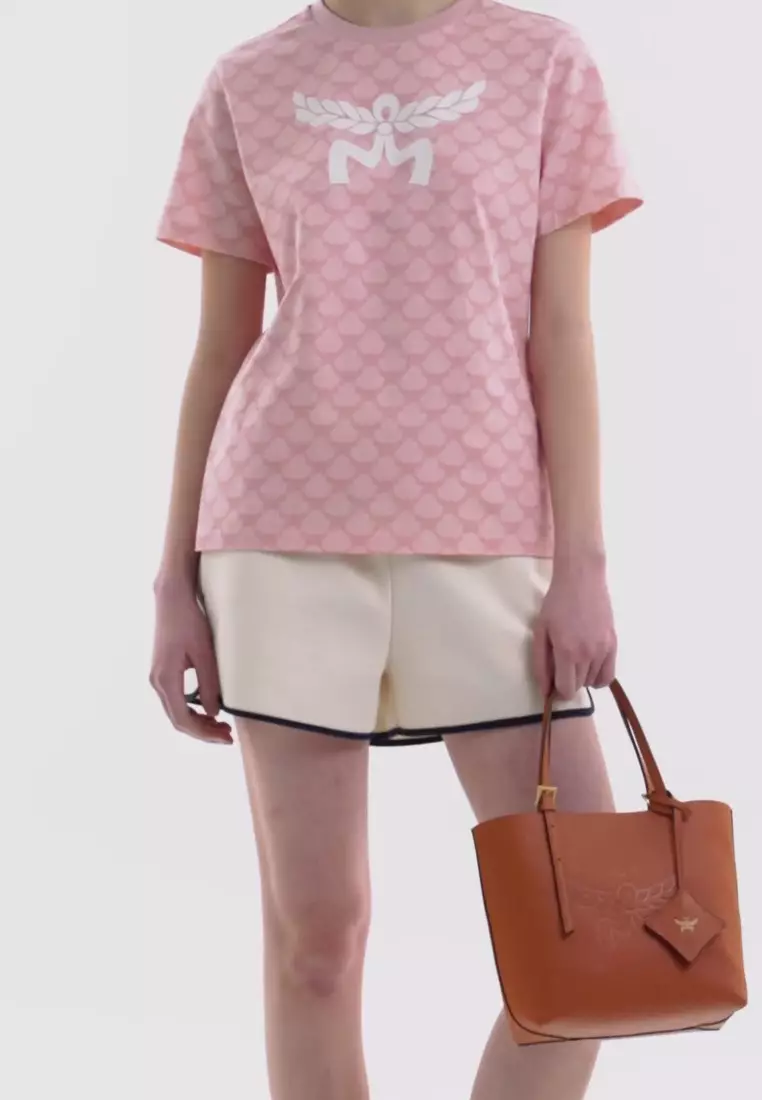 Himmel Shopper in Embossed Logo Leather