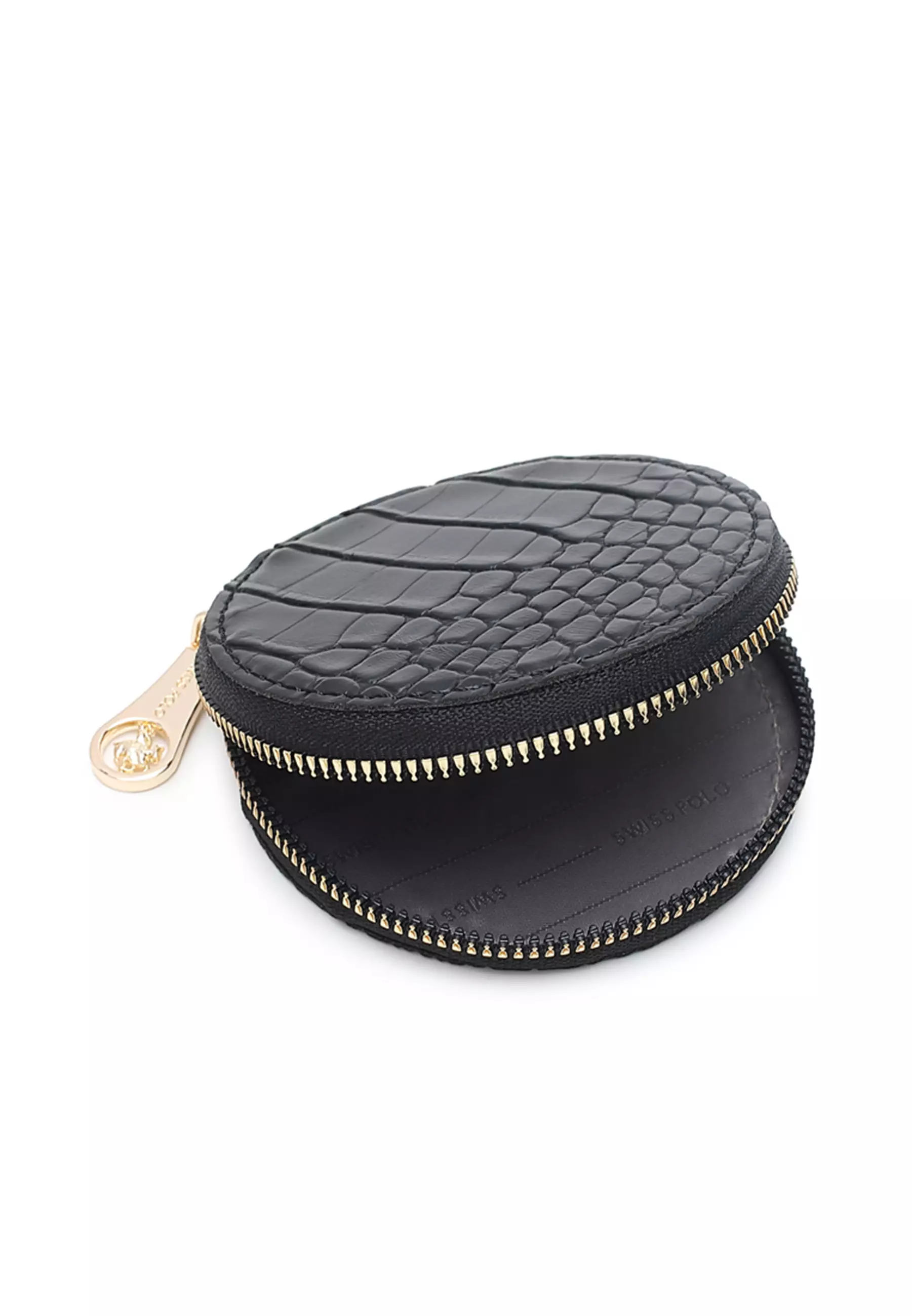 Women's 3-in-1 Handbag with Pouch & Purse - Black