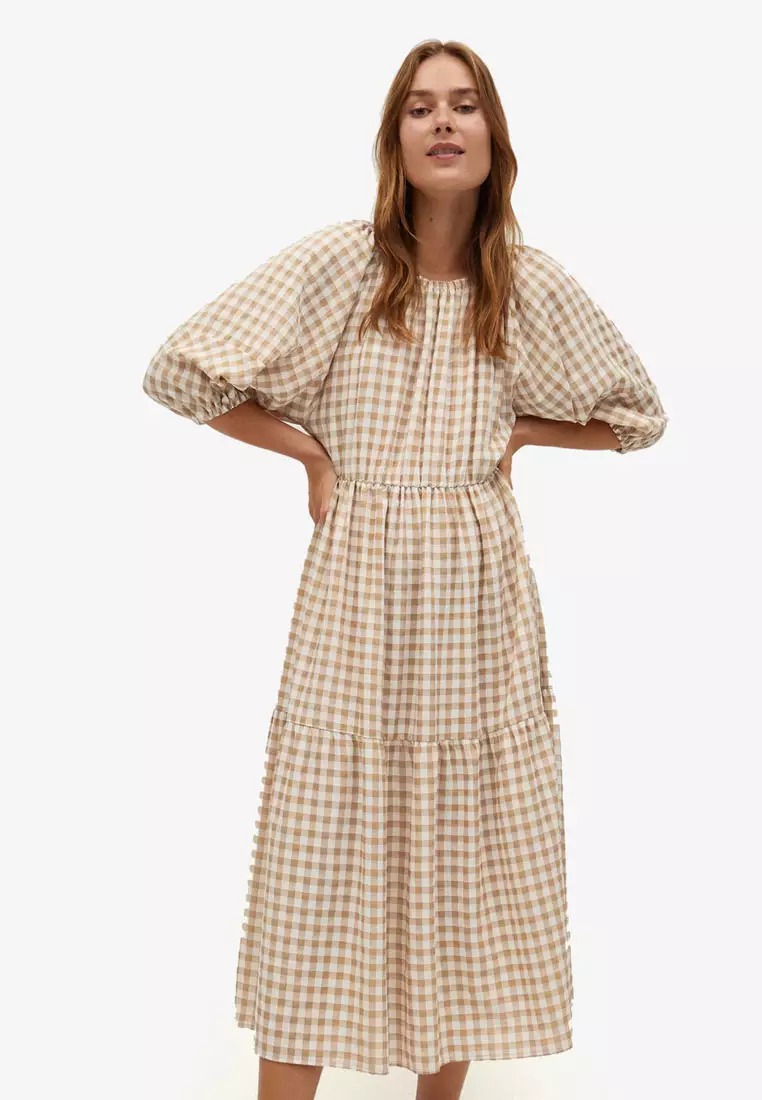 Mango gingham outlet check dress