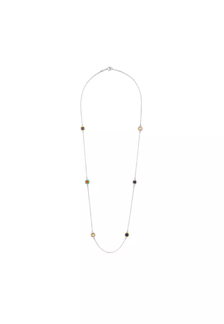 Buy TOUS TOUS Vibrant Colors Silver Necklace with Gemstones and Enamel in  2024 Online | ZALORA Singapore