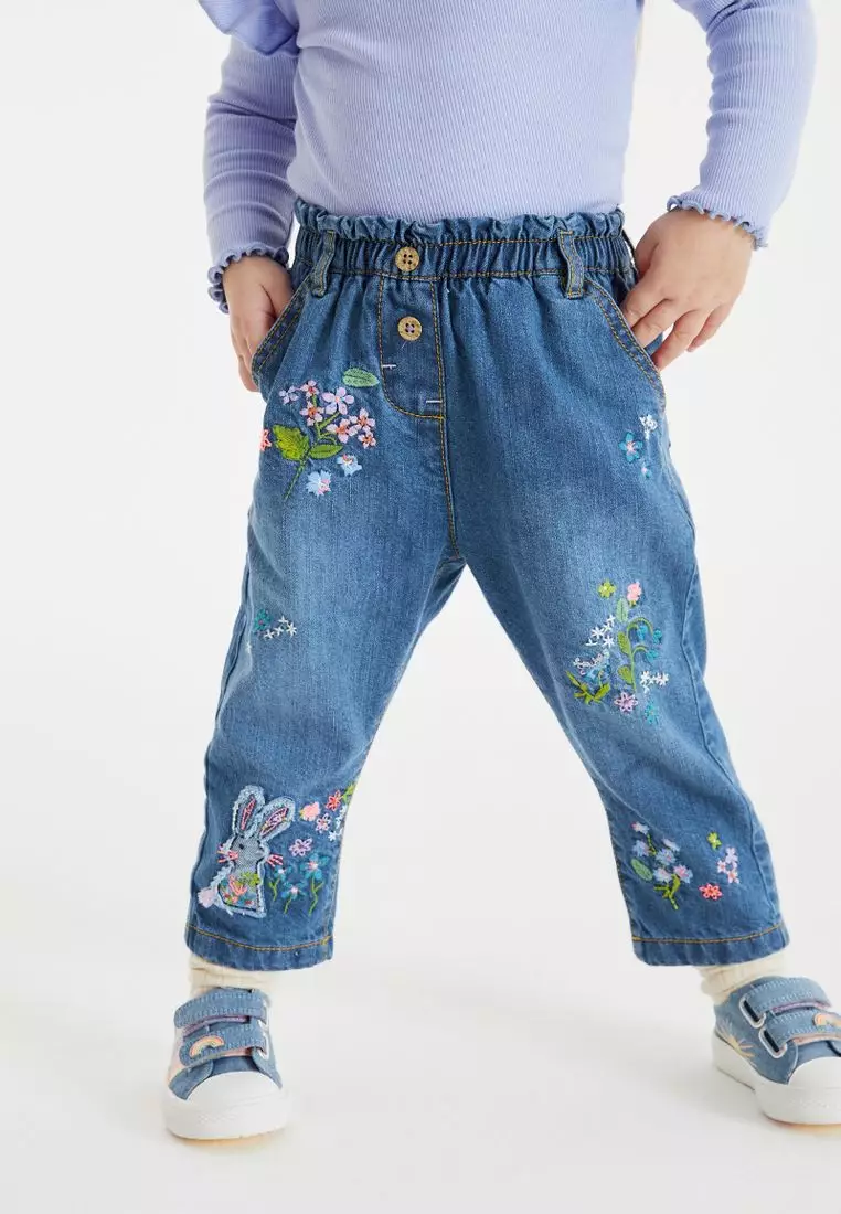 Next sale embroidered jeans