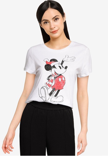 ONLY white Disney Christmas Short Sleeves T-Shirt 7AB61AAD20F736GS_1