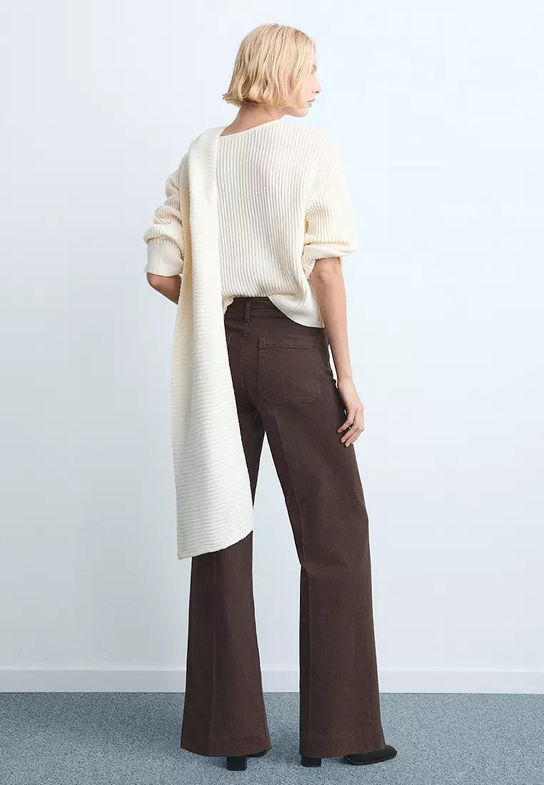 Wide-Leg Jeans With Pockets