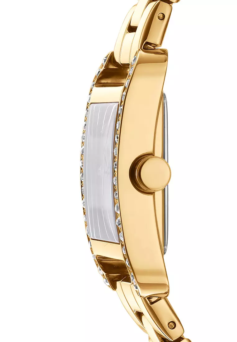 DKNY City Glitz Gold Stainless Steel Analog Quartz Watch For Women DK1L003M0025