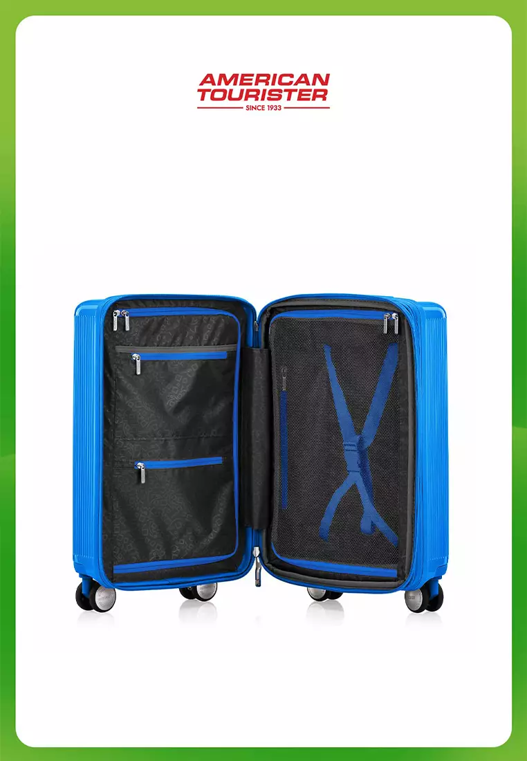 American Tourister Koper Hardcase Gemina Pro Cabin 20 Inch TSA V2 - SKY BLUE