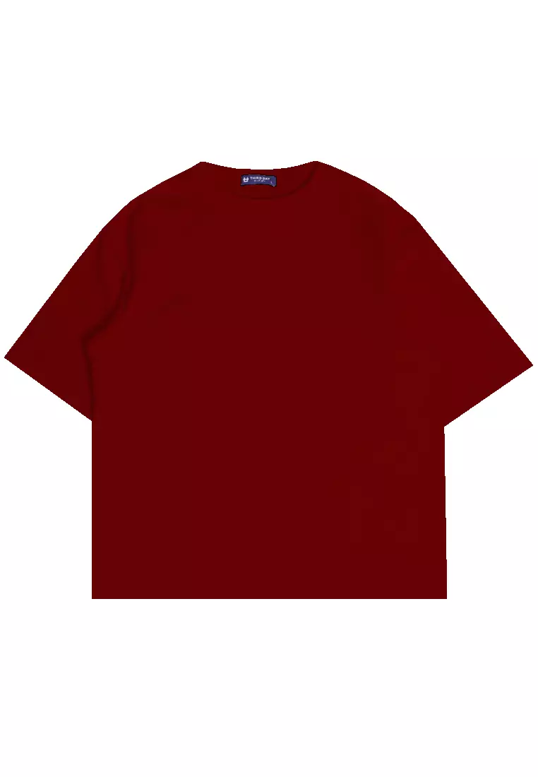 MTM19 kaos oversize scuba thirdday fortune maroon