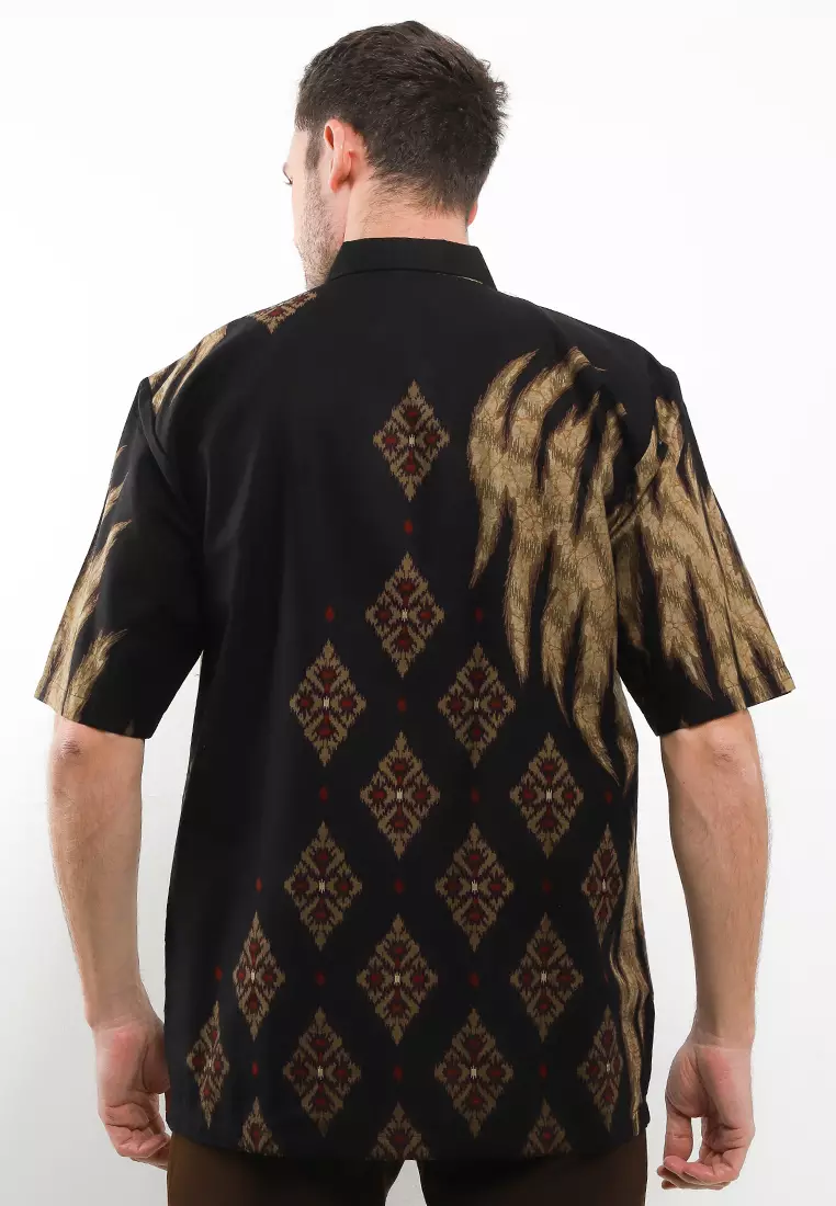 BATIK TALENTA EXCLUSIVE Lengan PENDEK BLACK BINTANG