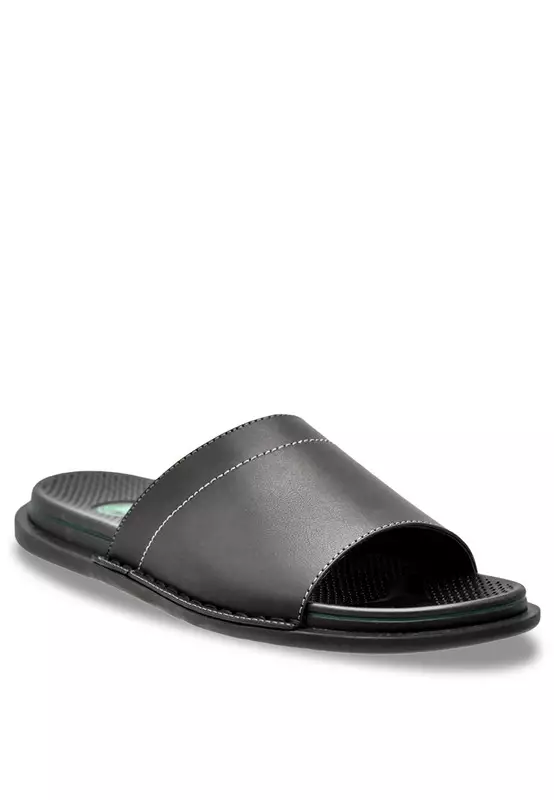 Slip On Faux Leather Casual Sandals