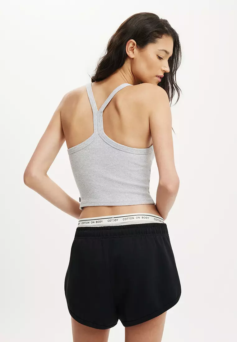 Active Rib T-Bar Cropped Tank Top