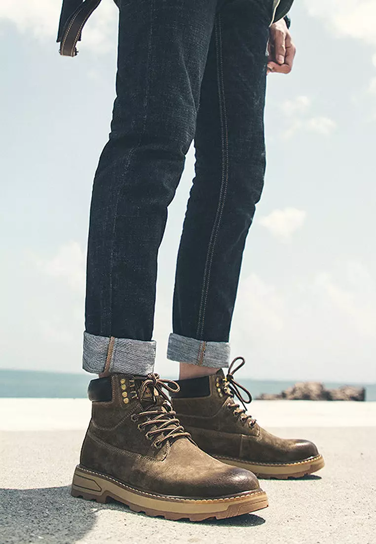 Suede work boots new arrivals