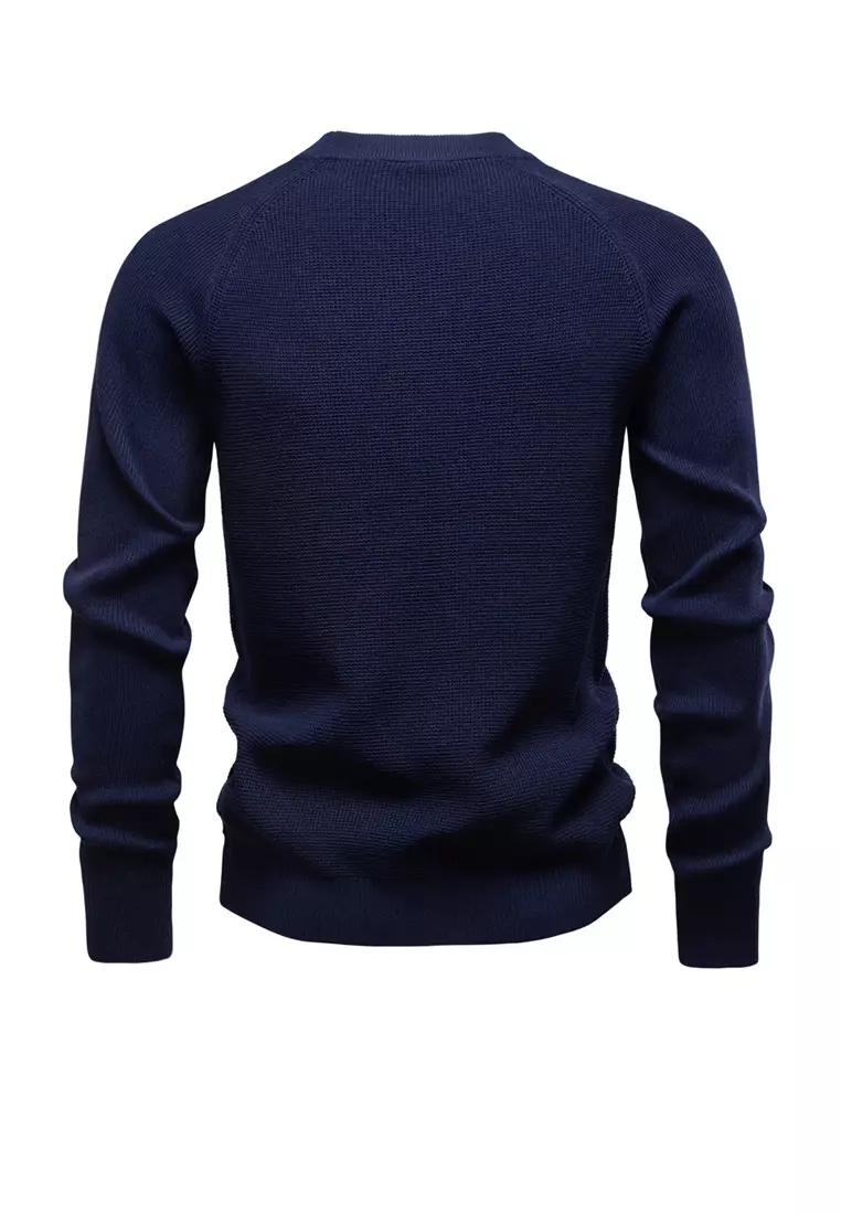 Round Neck Jacquard knit Sweater AX-TSD6125