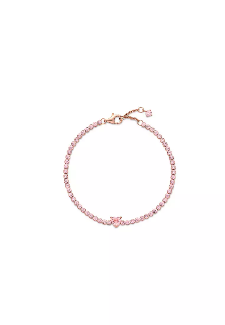 Buy Pandora Sparkling Heart Tennis Bracelet 2025 Online ZALORA