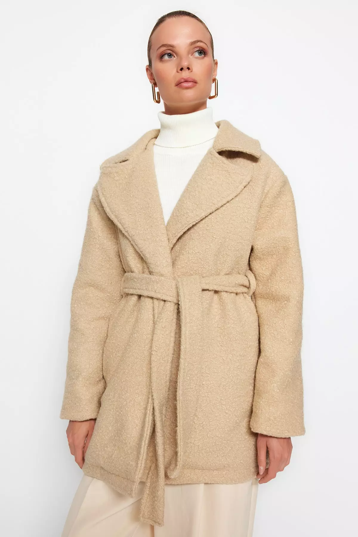 trendyol teddy coat