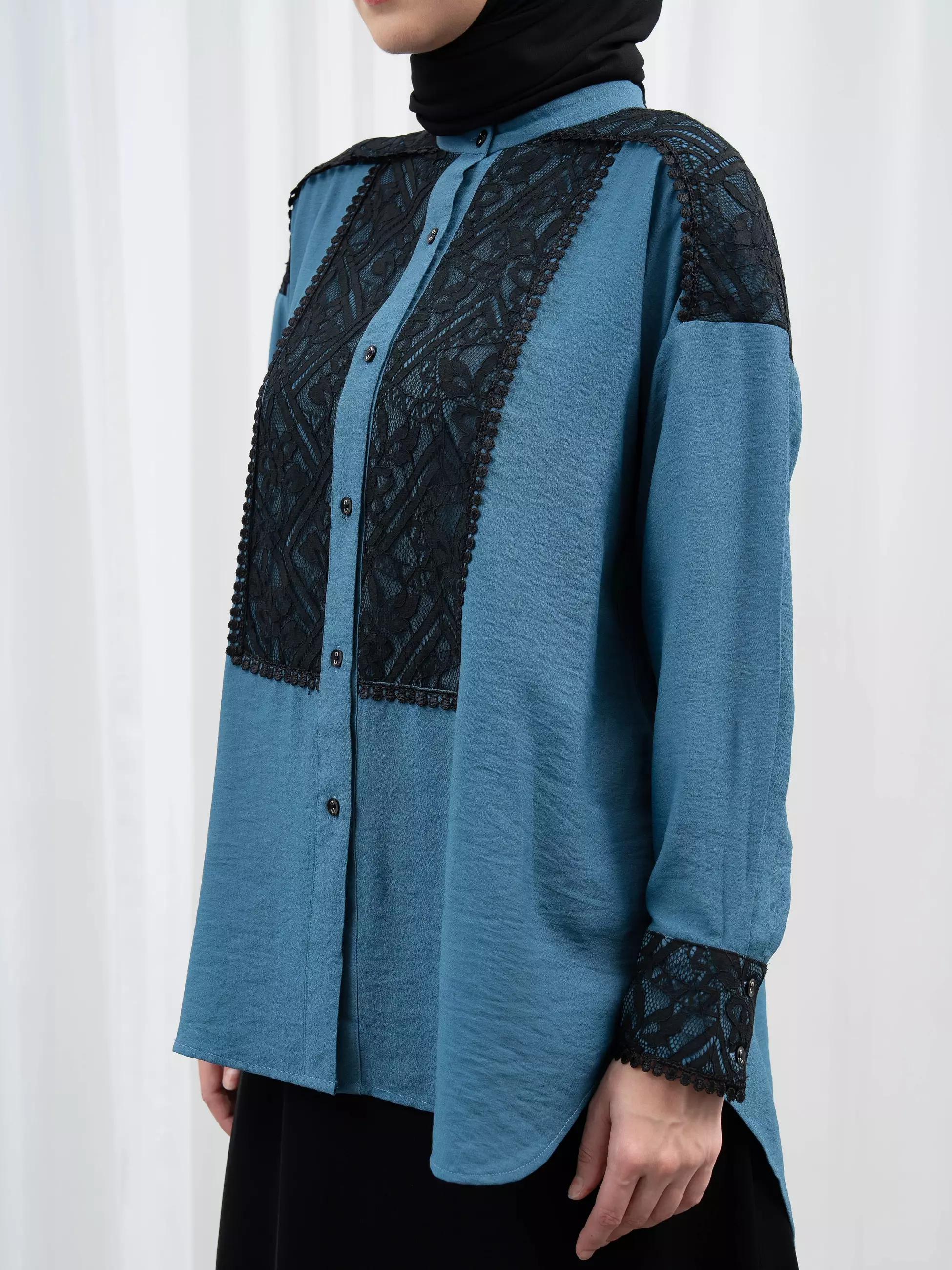 Aleza - Cavena Shirt Teal Blue