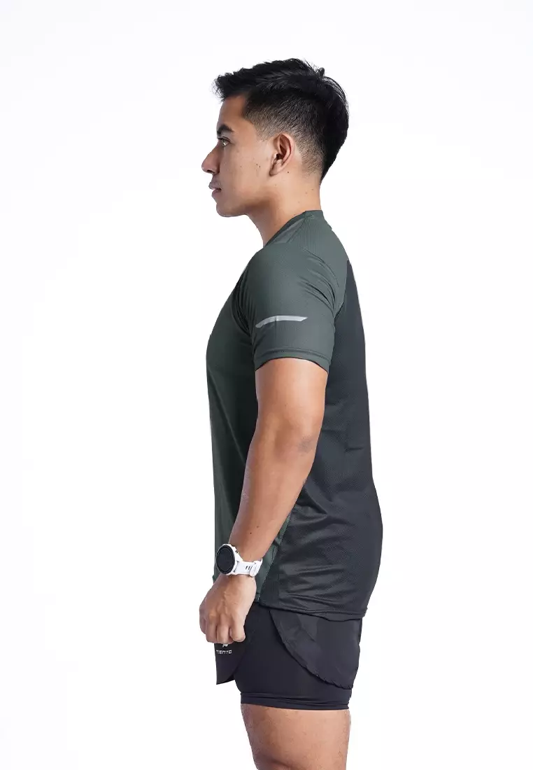 Tiento Jersey Running Zenith Men Baju Kaos Lari Pendek Dry Fit Pakaian Olahraga Pria Anti Bakteri