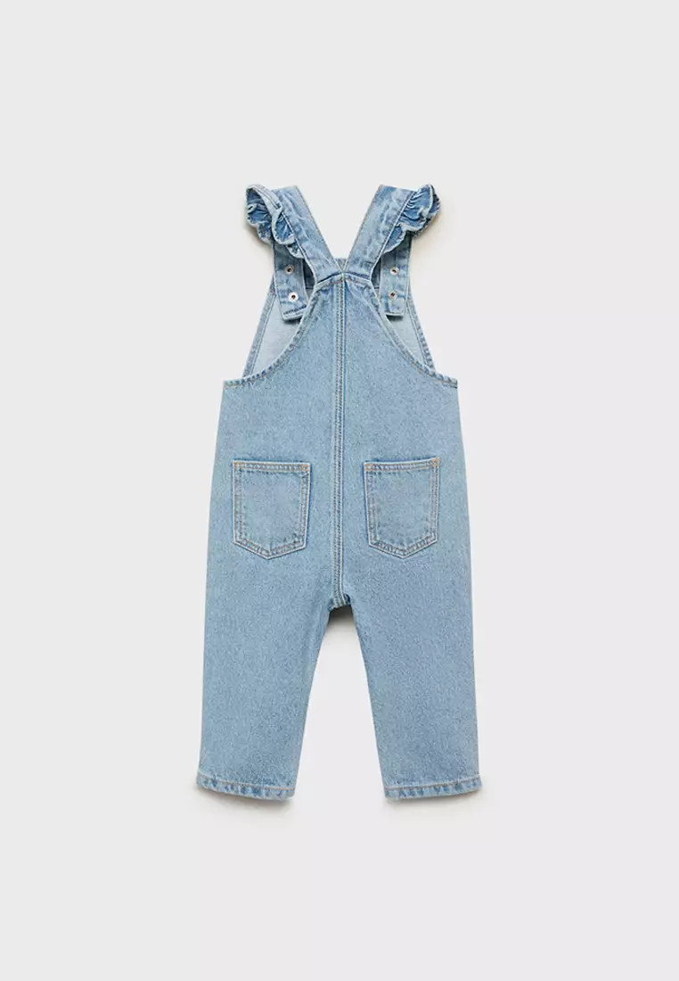 Frills Denim Dungarees