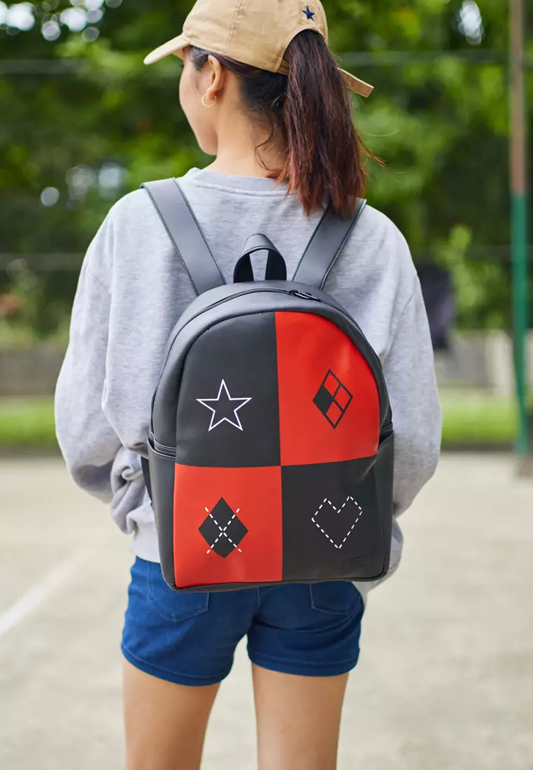DC Comics Collection Harley Quinn Leather Backpack Shin