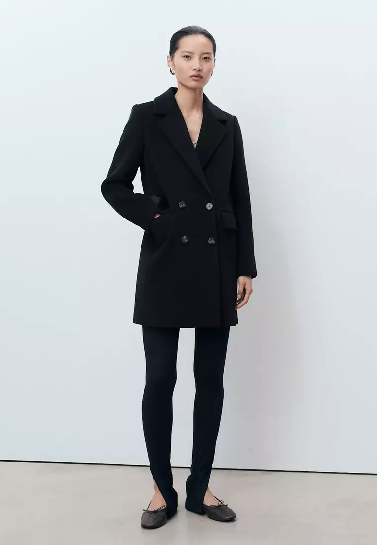 Double-Breasted Wool Coat