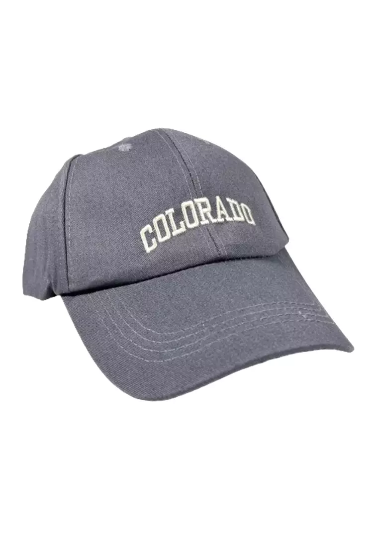 Topi Baseball Cap Bordir 3D Casual Style Colorado ORIGINAL - Grey