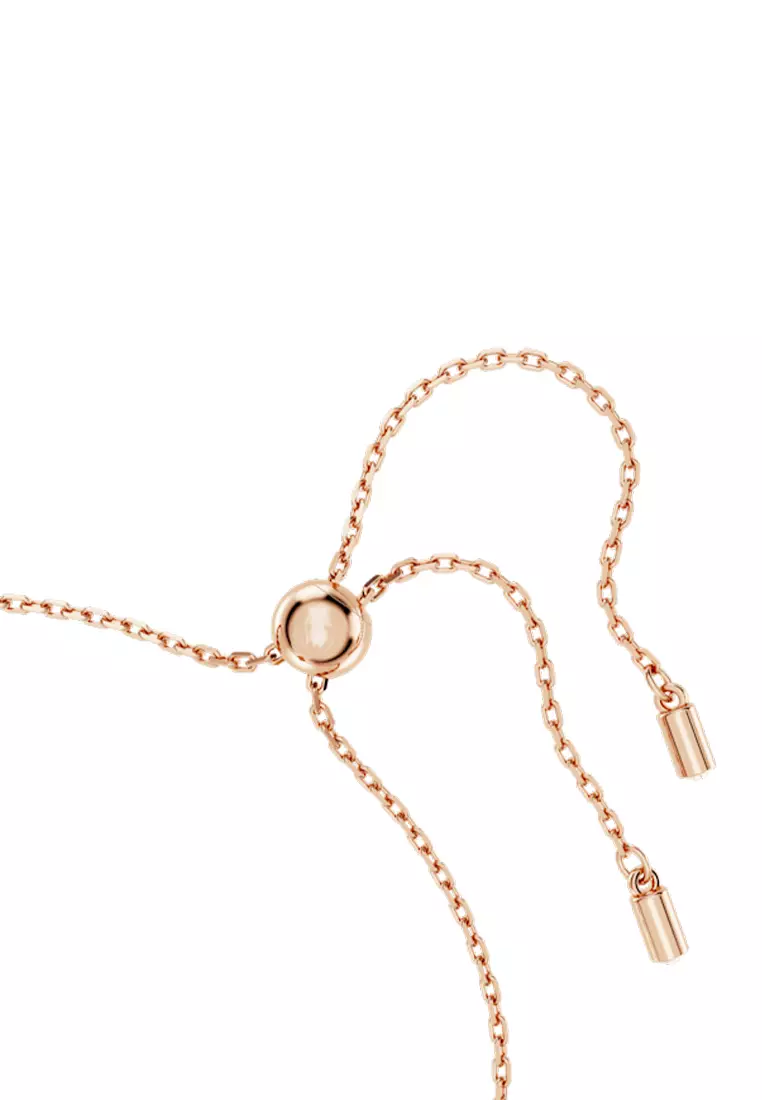 Idyllia Bracelet, Clover, White, Rose Gold-Tone Plated