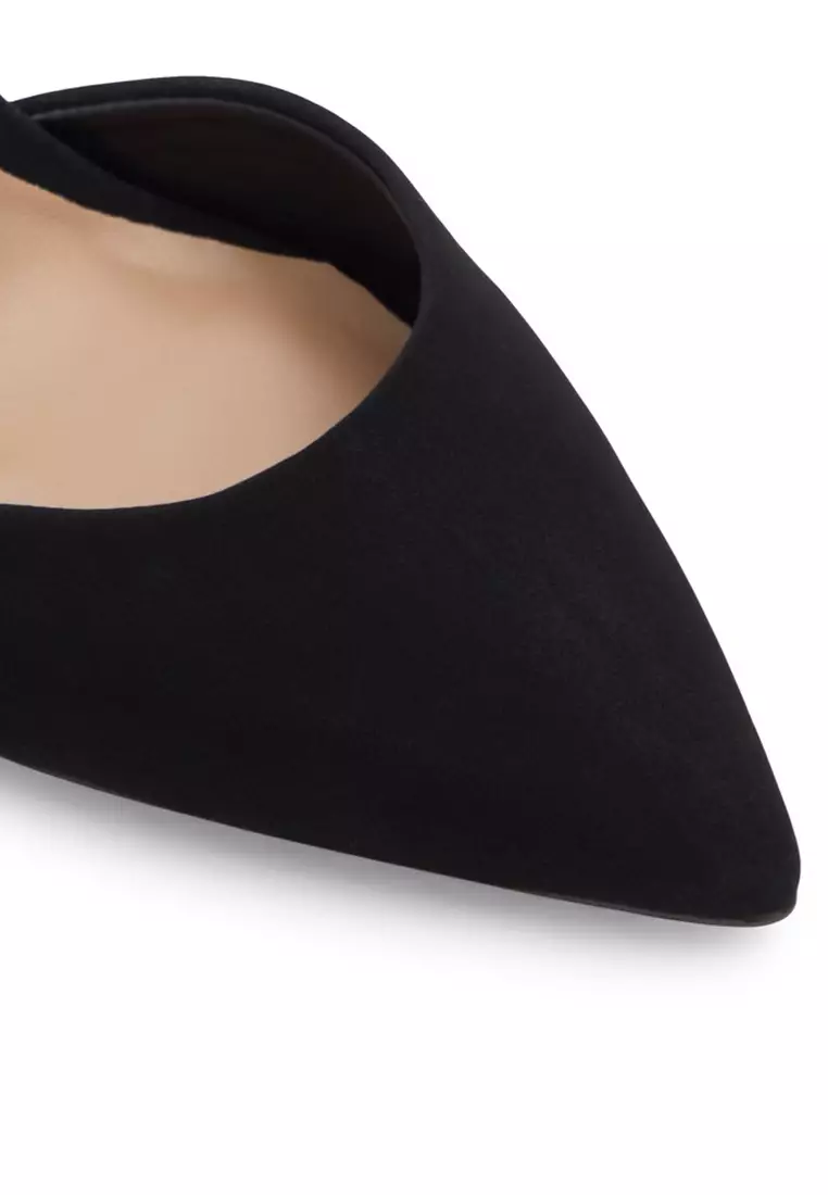 Beatricee Pointed Toe Ankle Strap Heels