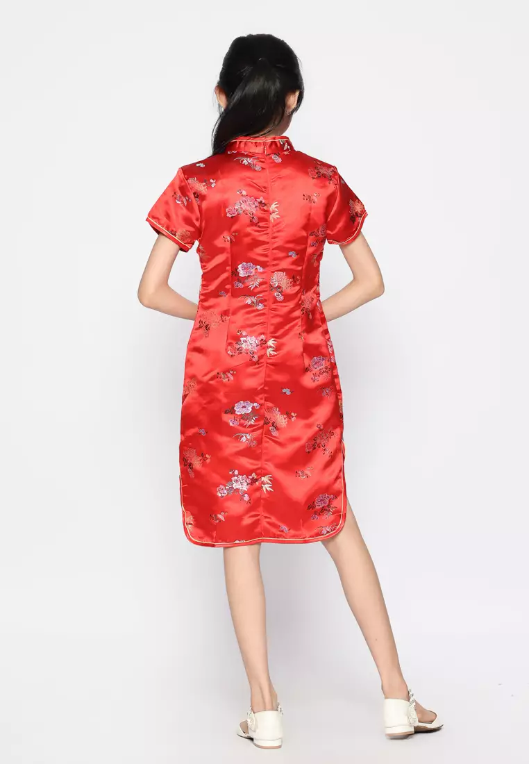 Dress Anak Perempuan Cheongsam Go Red - NICE