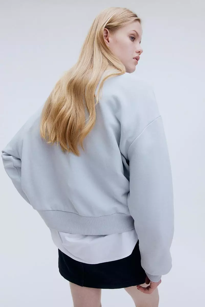 Motif-detail zip-top sweatshirt