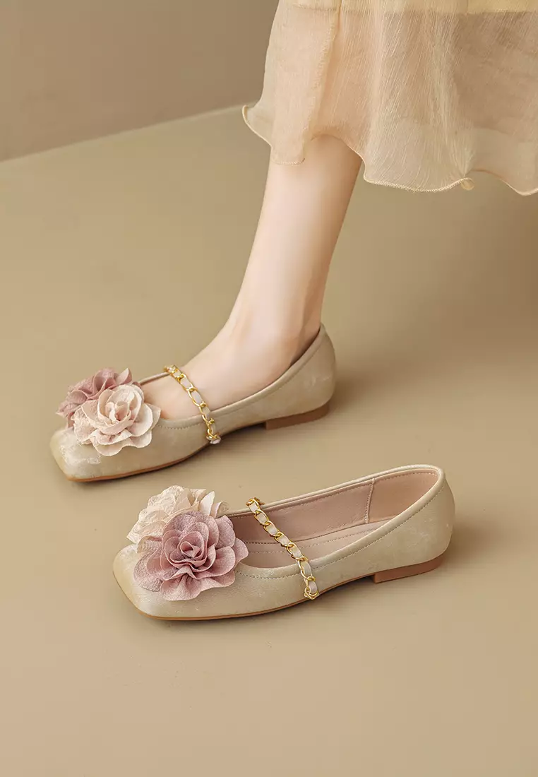 Flower Strap Mary Jane Shoes WW89-1