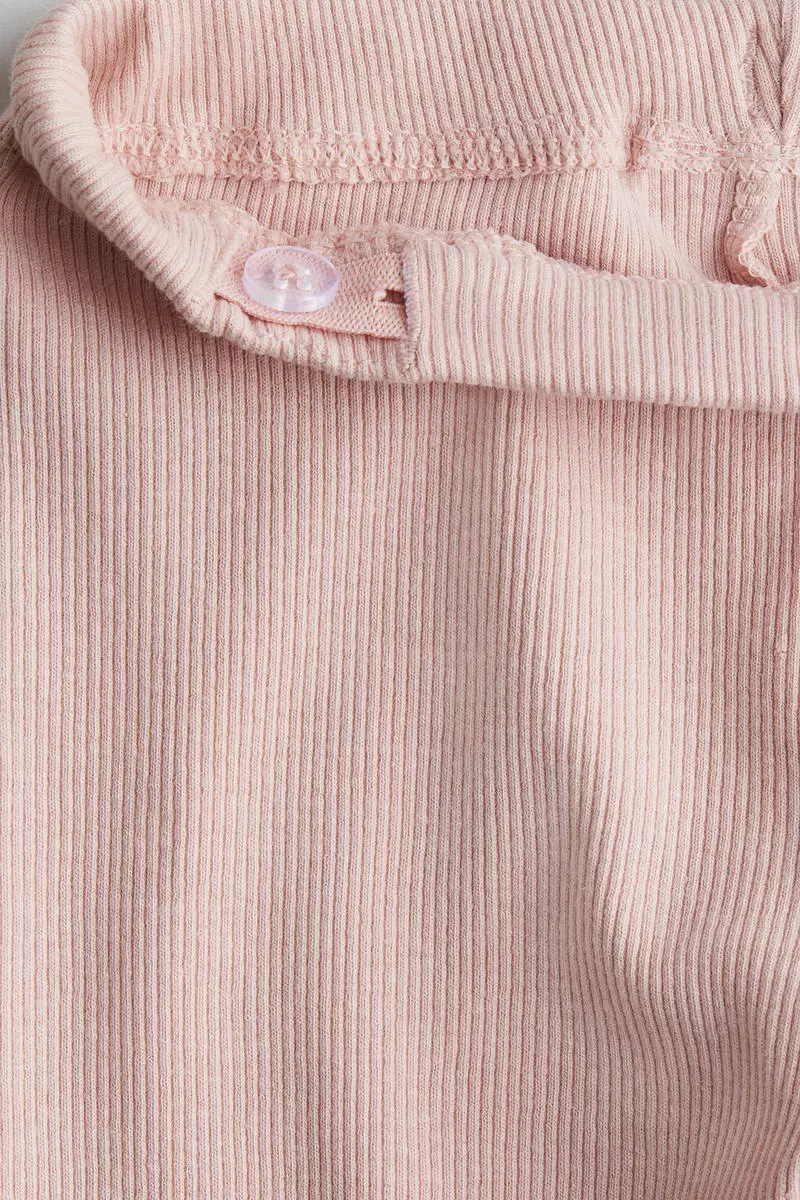 Ribbed jersey leggings