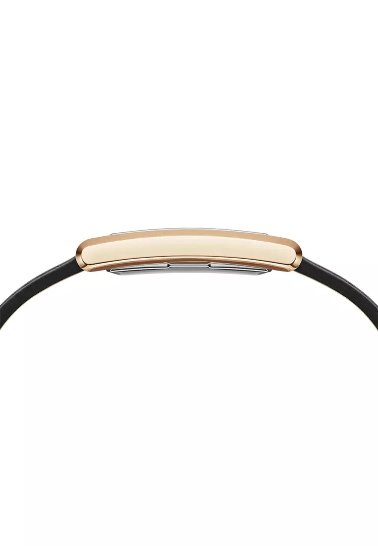 Bound 35x24mm Black Crocodile - Rose Gold - WhiteDial - Fashion Watch for men - Croc Leather Strap WatchDial - Fashion Watch - DW Official - Authentic Jam Tangan lelaki