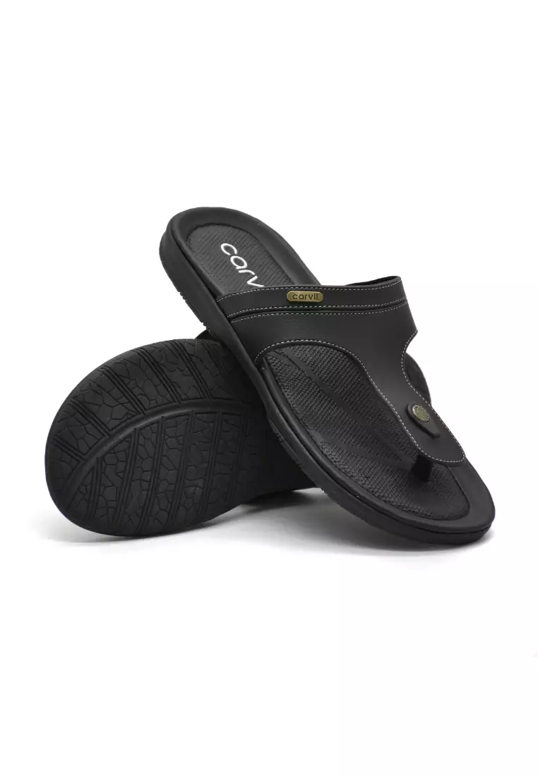 Carvil Sandal Pria Tuliano-01 M Black