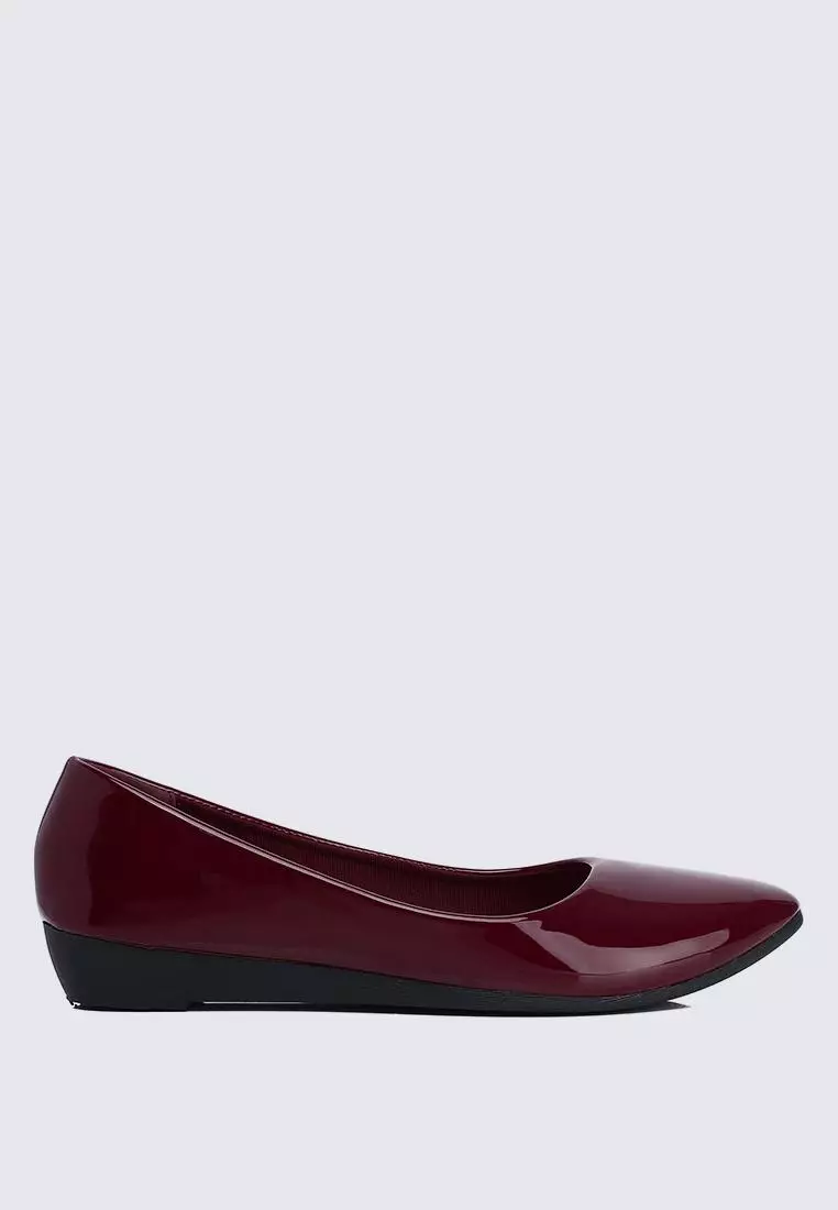 Discount on My Ballerine  shoes - SKU: My Ballerine Lunna Comfy Ballerina In Maroon