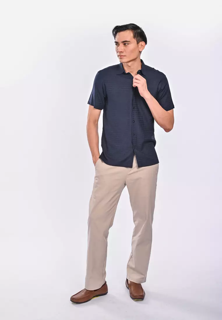 Buy East India Company East India Company Faisal Short Sleeve Shirt Blue Online | ZALORA Malaysia