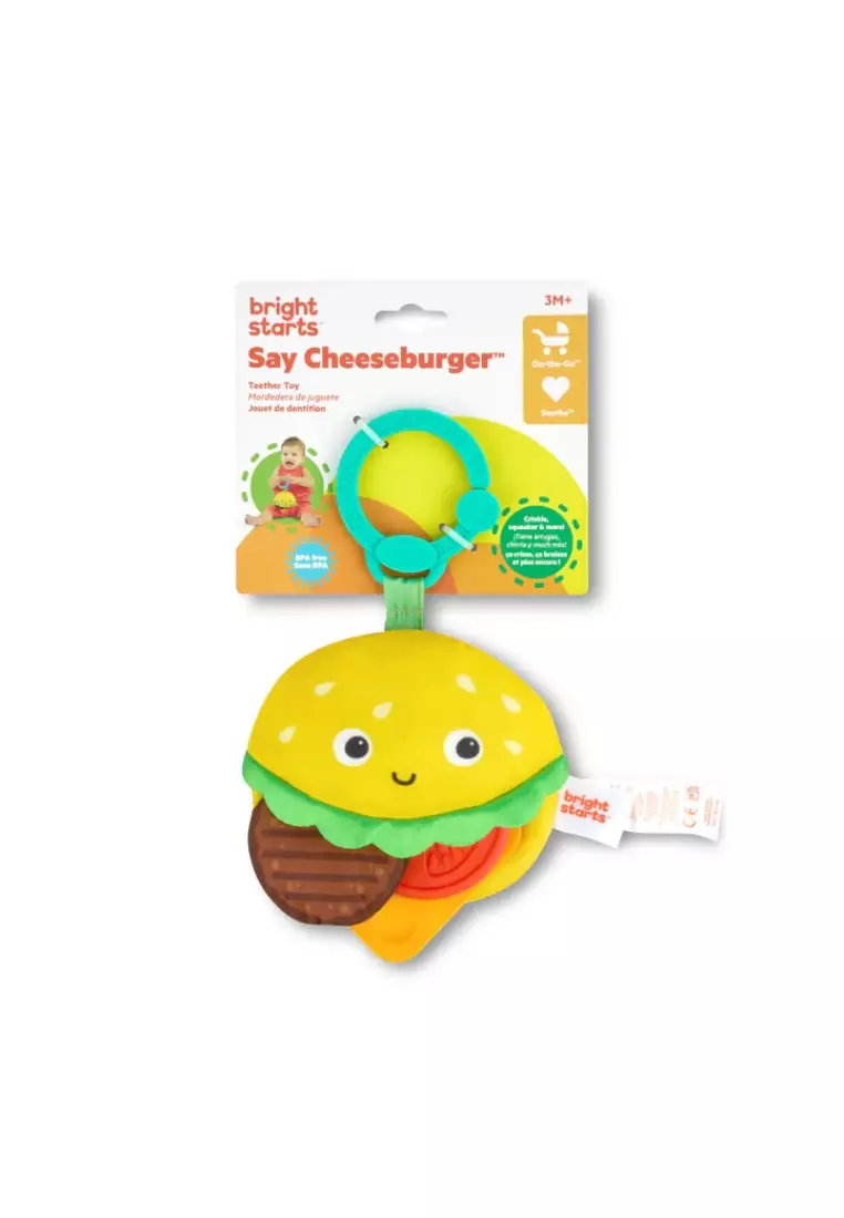 Say Cheese Burger Plush Teether