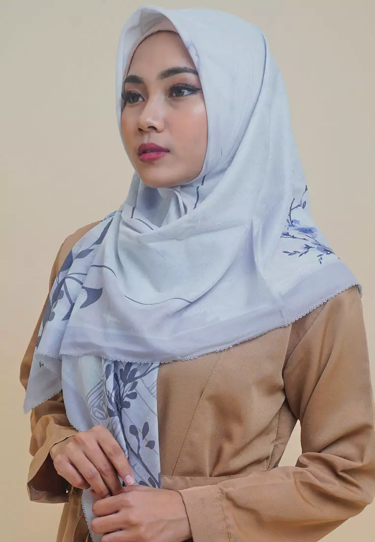 Big Ben Signature Square Voile Scarf Mist