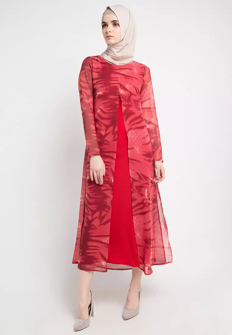 Gilly Maxi Dress In Red