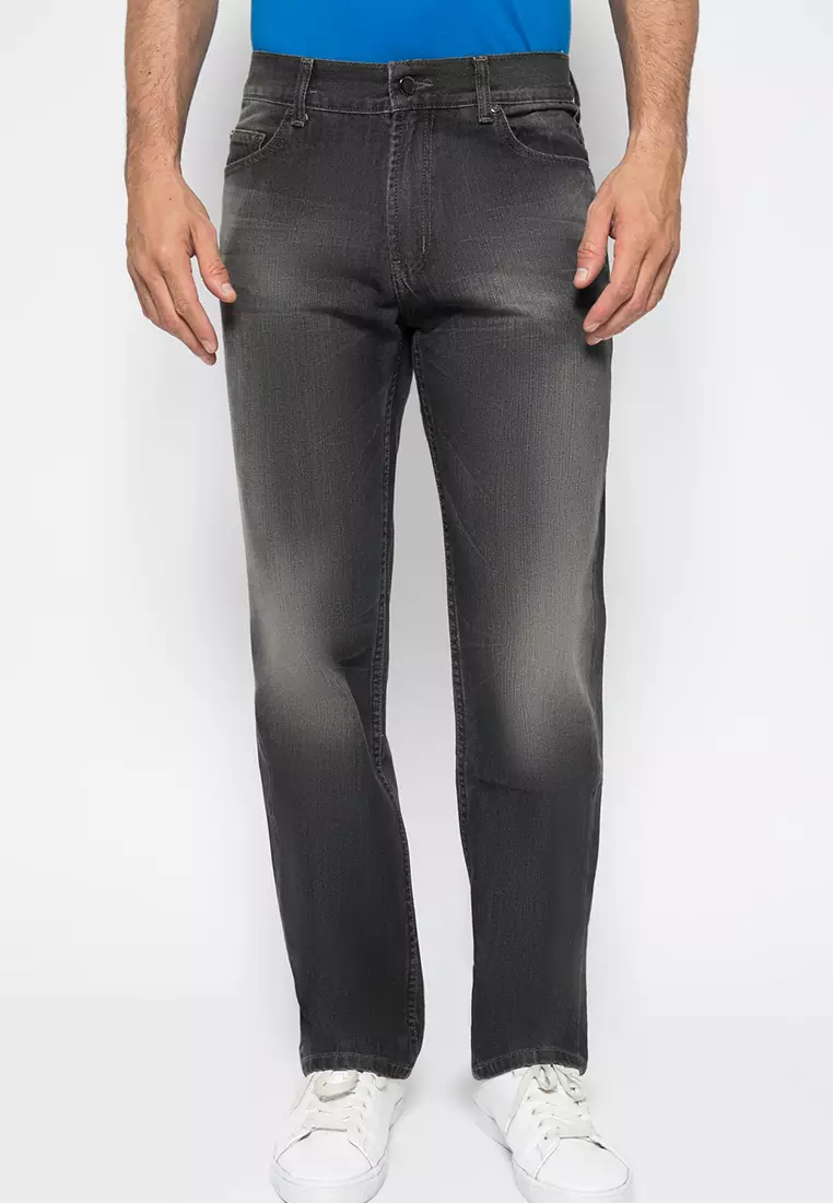 LGS Jeans - Celana Panjang - Washed - Warna Hitam - LEJT.168.388V.738.7C