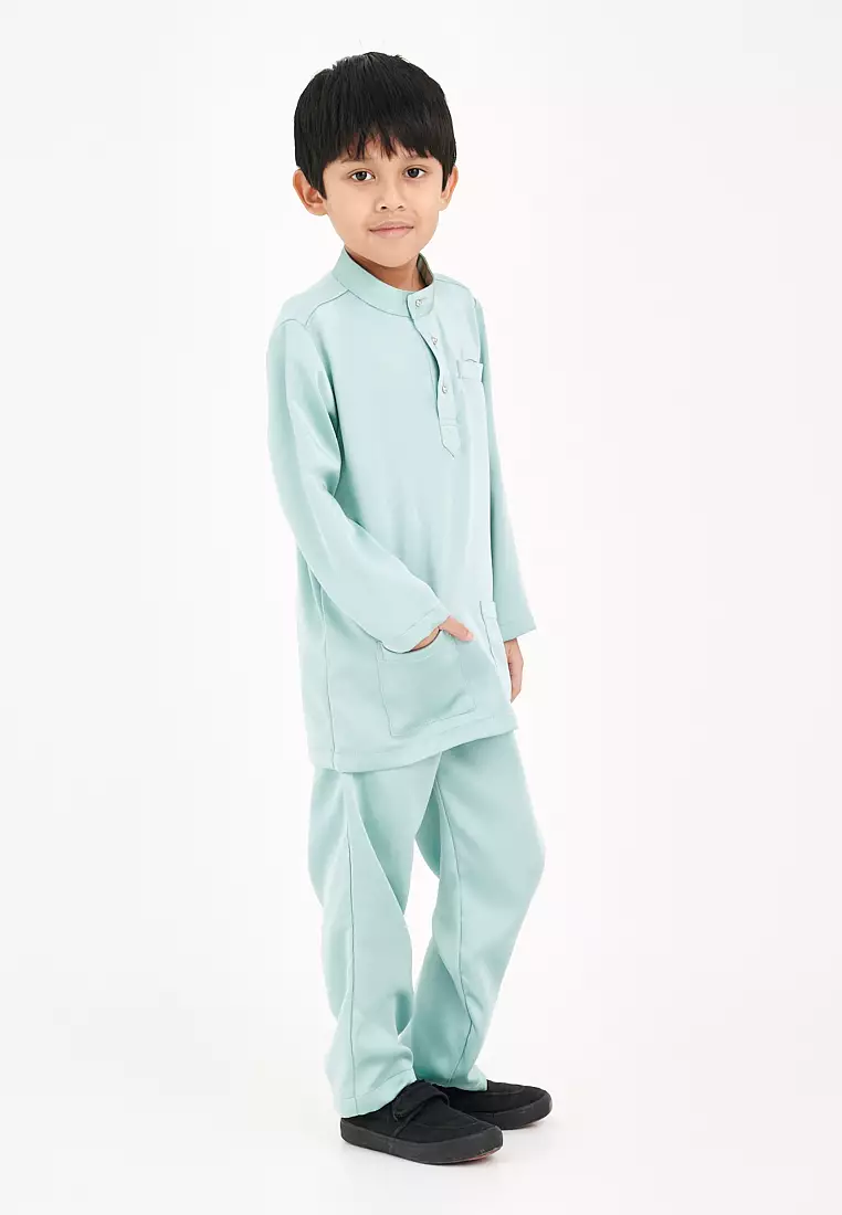 Gene Martino - Abdel Baju Melayu Slim Fit Sedondon – Kids 1139